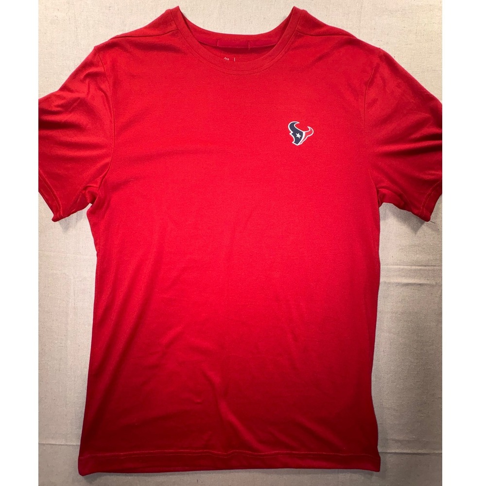 Nike Dri-FIT NFL Onfield Houston Texans Red Short Sleeve T-Shirt Mens Medium